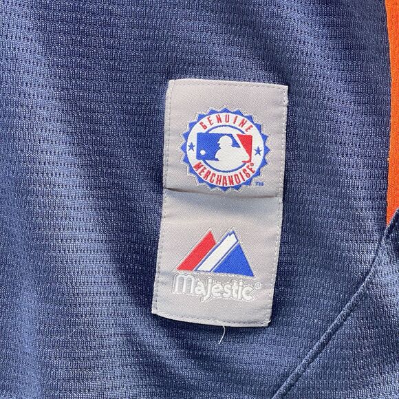 Majestic Detroit Tigers Old English D Stitch Baseball Jersey VTG 90s Men's XL - Picture 8 of 8